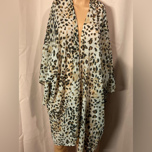 Other - Leopard Print Swim Cover-Up